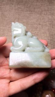 和田玉貔貅印章真的越看越上头✨